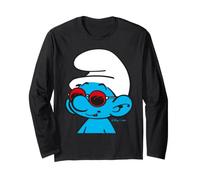 Schtroumpfs Cool Smurf Summer Lunettes de Soleil Happy Holiday Fun Retro Manche Longue