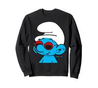 Schtroumpfs Cool Smurf Summer Lunettes de Soleil Happy Holiday Fun Retro Sweatshirt