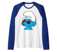 Schtroumpfs Cool Smurf Summer Lunettes de Soleil rétro Happy Holiday Fun Manche Raglan