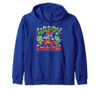 Schtroumpfs de Noël Schtroumpfette de Noël Amis Père Noël Elfes festifs Sweat à Capuche