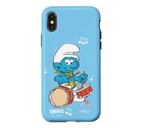 Schtroumpfs Harmonie Musicale Genius Cartoon Années 80 90 Classique Rétro Coque pour iPhone X/XS