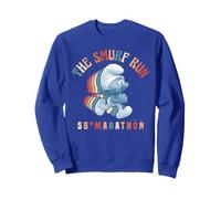 Schtroumpfs Hefty Schtroumpf Sporty Marathon Run Retro Vainqueur de Course Sweatshirt