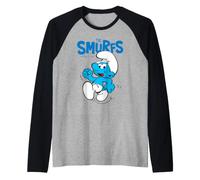 Schtroumpfs Jokey Schtroumpf Happy Days Feeling Good Fun Friends Retro Manche Raglan