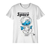 Schtroumpfs « N/A » T-Shirt Garçon BOSMURFTS019, Blanc, Taille 10A