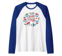 Schtroumpfs Noël Schtroumpf Personnages de Noël Pose Amis Festif Manche Raglan