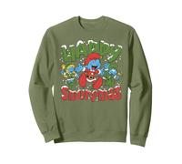Schtroumpfs Noël Schtroumpfette Noël Amis festifs Père Noël Elfes Sweatshirt