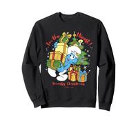 Schtroumpfs Noël Schtroumpfy Liste Nice List Secret Santa Festive Sweatshirt