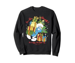 Schtroumpfs Noël Schtroumpfy Liste Nice List Secret Santa Festive Sweatshirt