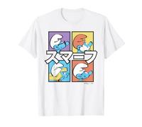 Schtroumpfs Papa Schtroumpfette Hefty Brainy Pose Classique Tokyo Japon T-Shirt