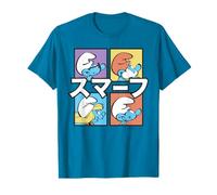 Schtroumpfs Papa Schtroumpfette Hefty Brainy Pose Classique Tokyo Japon T-Shirt