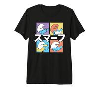 Schtroumpfs Papa Schtroumpfette Hefty Brainy Pose Tokyo Japon Classic T-Shirt Haut de Gamme