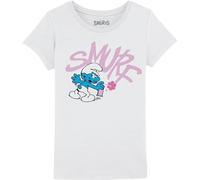 Schtroumpfs « Poster » T-Shirt Fille GISMURFTS001, Blanc, Taille 12A