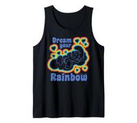 Schtroumpfs Rainbow Dreams Happy Nap Sleepy Schtroumpf Daydream Retro Débardeur