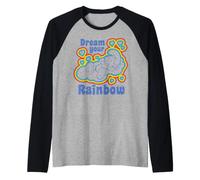 Schtroumpfs Rainbow Dreams Happy Nap Sleepy Schtroumpf Daydream Retro Manche Raglan