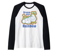 Schtroumpfs Rainbow Dreams Happy Nap Sleepy Schtroumpf Retro Daydream Manche Raglan