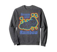 Schtroumpfs Rainbow Dreams Happy Nap Sleepy Schtroumpf Retro Daydream Sweatshirt
