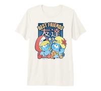 Schtroumpfs Schtroumpfette Best Friends Tokyo Adventure Retro Comic T-Shirt Haut de Gamme