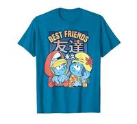 Schtroumpfs Schtroumpfette Best Friends Tokyo Retro Adventure Comic T-Shirt