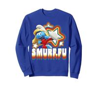 Schtroumpfs Schtroumpfette Kung Fu Arts Martiaux Fille Classique Power Fun Sweatshirt