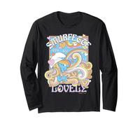 Schtroumpfs Schtroumpfette Lovely Beautiful Love Valentines 70s Vibe Manche Longue