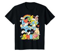 Schtroumpfs Schtroumpfette Saint Valentin Amour Romance Baiser Coeur Rétro T-Shirt