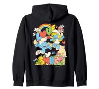 Schtroumpfs Schtroumpfette Saint Valentin Amour Romance Baiser Rétro Cœur Sweat à Capuche