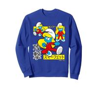 Schtroumpfs Schtroumpfette Tokyo Japon Kung Fu Master Retro Art Pose Sweatshirt