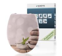 Schütte Abattant WC avec Frein de Chute Déclipsable - Coloré | Duroplast résistant aux rayures, lunette WC frein de chute silencieux, compatible cuvette WC suspendue et sur pieds