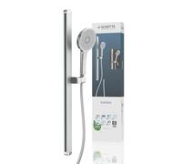Schütte KARIBIK Support de Pommeau de Douche Inox, 3 Jets - Chromée