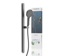 Schütte KARIBIK Support de Pommeau de Douche Inox, 3 Jets - Graphite Mat