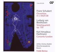 Frieder Bernius – Schubert, Beethoven, Hartmann – Œuvres pour orchestre à cordes – CD – Carus