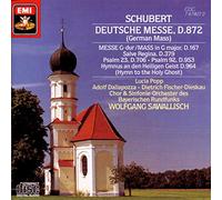 Schubert : Deutsche Messe D 872 - Messe D 167 - Salve Regina D 379 - Psaume 23 D 706...