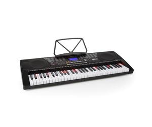 Schubert Etude Clavier - Piano, Piano électronique, Clavier d'apprentissage, Enregistrement, Playback, Modes d'apprentissage, AUX, Haut-parleurs stéréo, Secteur ou batterie, 255 rythmes, noir