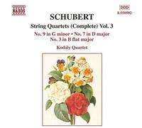 Schubert, F. - Quatuors A Cordes Vol 3 [Import]