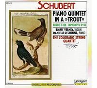Schubert: Forellenquintett (Piano Quintet in A "Trout", Rondo D 438, Impromptu D 935) by Schubert, Verhey, Jando, Colorado String (1990-10-25)