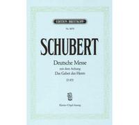 SCHUBERT FRANZ - DEUTSCHE MESSE F-DUR D 872 - PIANO