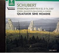 Schubert. Quatuors À Cordes D 32, D 74, D 87