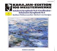 Schubert / Schumann: Symphonie Nr. 8 Unvollendete; Symphonie Nr. 4 / Karajan-Edition, 100 Meisterwerke - 2543034 - Vinyl LP