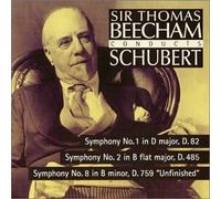 Schubert - Sir Thomas Beecham dirige Schubert : Symphonies n° 1 & n° 2 & n° 8 'Inachevée'