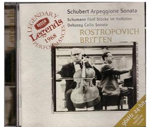 Schubert : Sonate "Arpeggione" - Schumann : Cinq pièces dans le style populaire - Debussy : Sonate pour violoncelle et piano