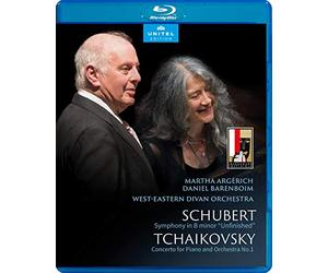 Schubert : Symphonie inachevée. Tchaikovski : Concerto pour piano n° 1. Argerich, Barenboim. [Blu-ray]
