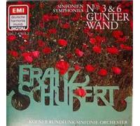 SCHUBERT Symphonies 3 & 6 - GUNTER WAND- RARE EMI / DEUTSCHE HARMONIA MUNDI EDITION