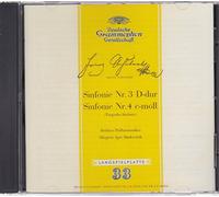 Schubert: Symphony No. 3 & 4 [Import]