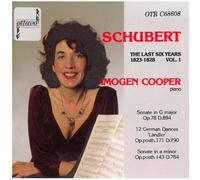 Schubert: The Last Six Years 1823-1828, Piano Music Volume 1 by Imogen Cooper (2001-05-25)