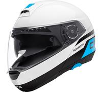 Schuberth C4 Pulse Casque, blanc-bleu, taille XS pour homme