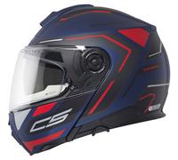 SCHUBERTH C5 Omega Casque Modulable Mat/Bleu/Rouge 61 unisex multicolore
