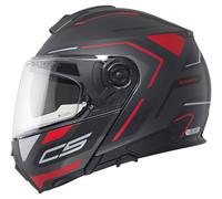 Schuberth C5 Omega Casque modulable, anthracite mat/noir/rouge, Taille S (55)