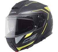 Schuberth C5 Omega, casque rabattable XL (60/61) Mat Noir/Gris/Jaune Mat Noir/Gris/Jaune