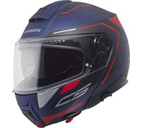 Schuberth C5 Omega Helm, blau matt/rot, S (55)