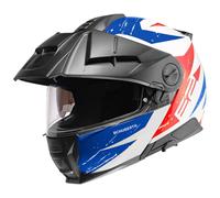 Schuberth E2 Explorer, casque à bascule S (54/55) Blanc/Rouge/Bleu Blanc/Rouge/Bleu